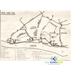 Kaartje Spijk voor 1940 met Buurtschappen Coll. G.B.Janssen